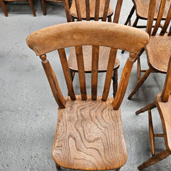 Matched Set 8 Elm Rustic Cottage Style Chairs | Antique & Vintage | Moonee Ponds Antiques | Australia Wide Delivery