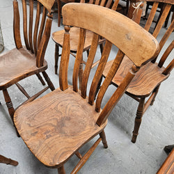 Matched Set 8 Elm Rustic Cottage Style Chairs | Antique & Vintage | Moonee Ponds Antiques | Australia Wide Delivery