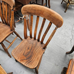 Matched Set 8 Elm Rustic Cottage Style Chairs | Antique & Vintage | Moonee Ponds Antiques | Australia Wide Delivery