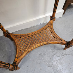 French Walnut Two Tiered Marble Top Table | Antique & Vintage | Moonee Ponds Antiques | Australia Wide Delivery
