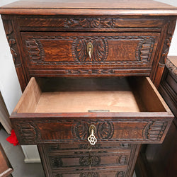 Breton French Oak Seven Drawer Semainier | Antique & Vintage | Moonee Ponds Antiques | Australia Wide Delivery