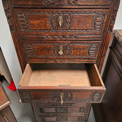 Breton French Oak Seven Drawer Semainier | Antique & Vintage | Moonee Ponds Antiques | Australia Wide Delivery