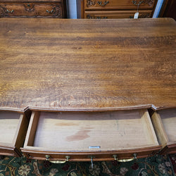 Beautiful Grand French Oak Louis XV Style Faux Partners Desk | Antique & Vintage | Moonee Ponds Antiques | Australia Wide Delivery
