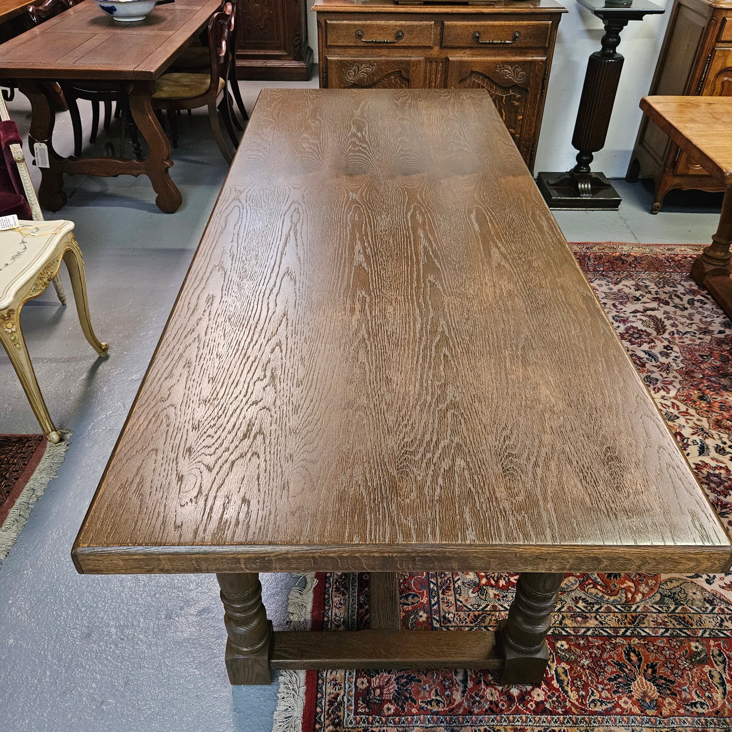 Rustic French Oak Farmhouse Table