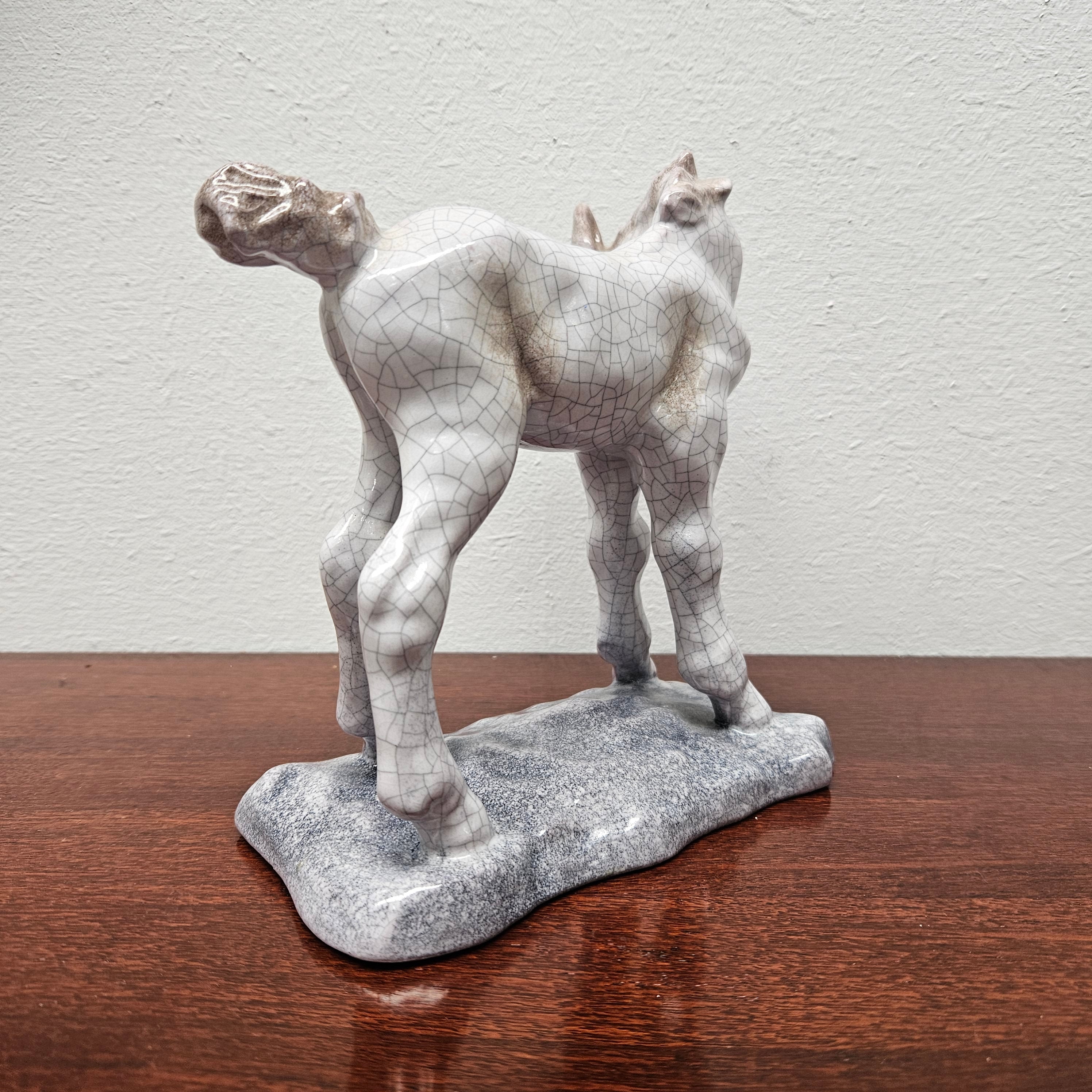Vintage Majolica Horse Statue | Antique & Vintage | Moonee Ponds Antiques | Australia Wide Delivery