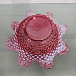 Vintage Large Fenton Cranberry Glass Bowl | Antique & Vintage | Moonee Ponds Antiques | Australia Wide Delivery