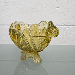 Victorian Citrine Glass Bowl | Antique & Vintage | Moonee Ponds Antiques | Australia Wide Delivery
