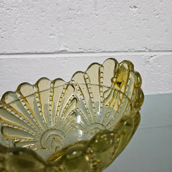 Victorian Citrine Glass Bowl | Antique & Vintage | Moonee Ponds Antiques | Australia Wide Delivery