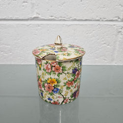 Empire Ware All Over Floral "Maytime" Honey Pot | Antique & Vintage | Moonee Ponds Antiques | Australia Wide Delivery