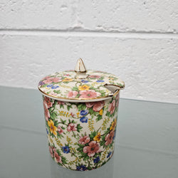 Empire Ware All Over Floral "Maytime" Honey Pot | Antique & Vintage | Moonee Ponds Antiques | Australia Wide Delivery
