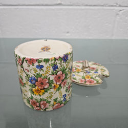 Empire Ware All Over Floral "Maytime" Honey Pot | Antique & Vintage | Moonee Ponds Antiques | Australia Wide Delivery