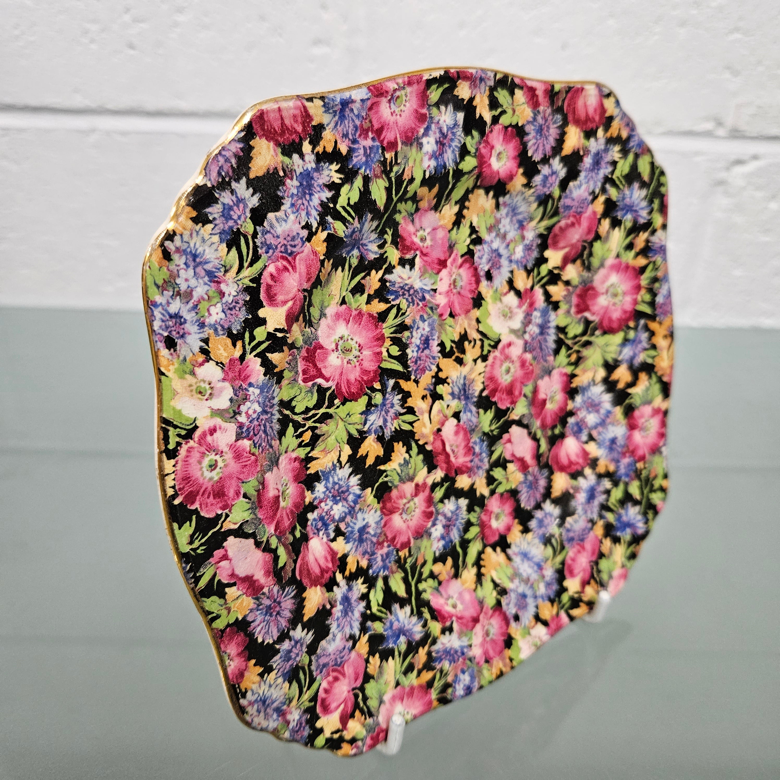 Royal Winton All Over Floral "Majestic" Plate | Antique & Vintage | Moonee Ponds Antiques | Australia Wide Delivery