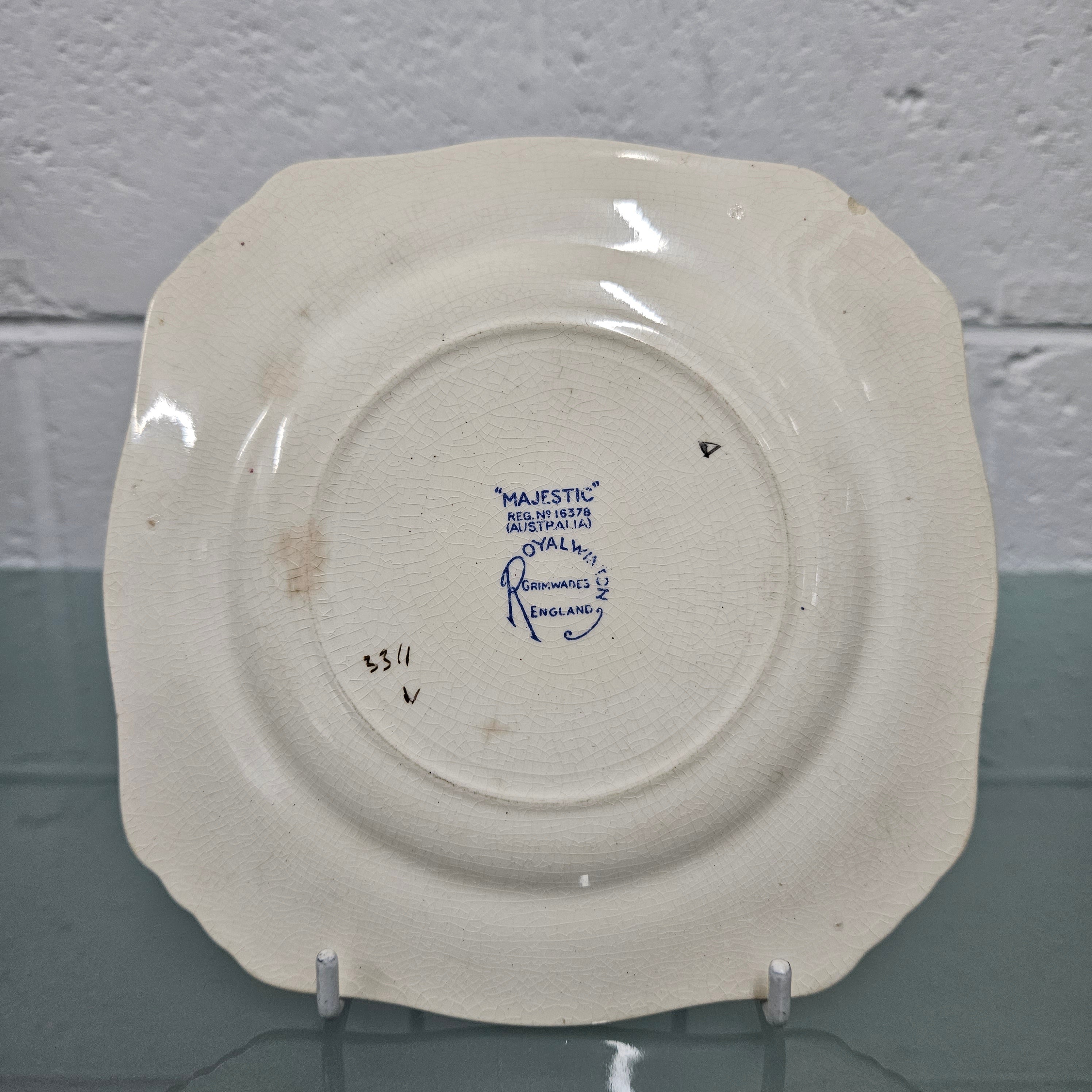 Royal Winton All Over Floral "Majestic" Plate | Antique & Vintage | Moonee Ponds Antiques | Australia Wide Delivery