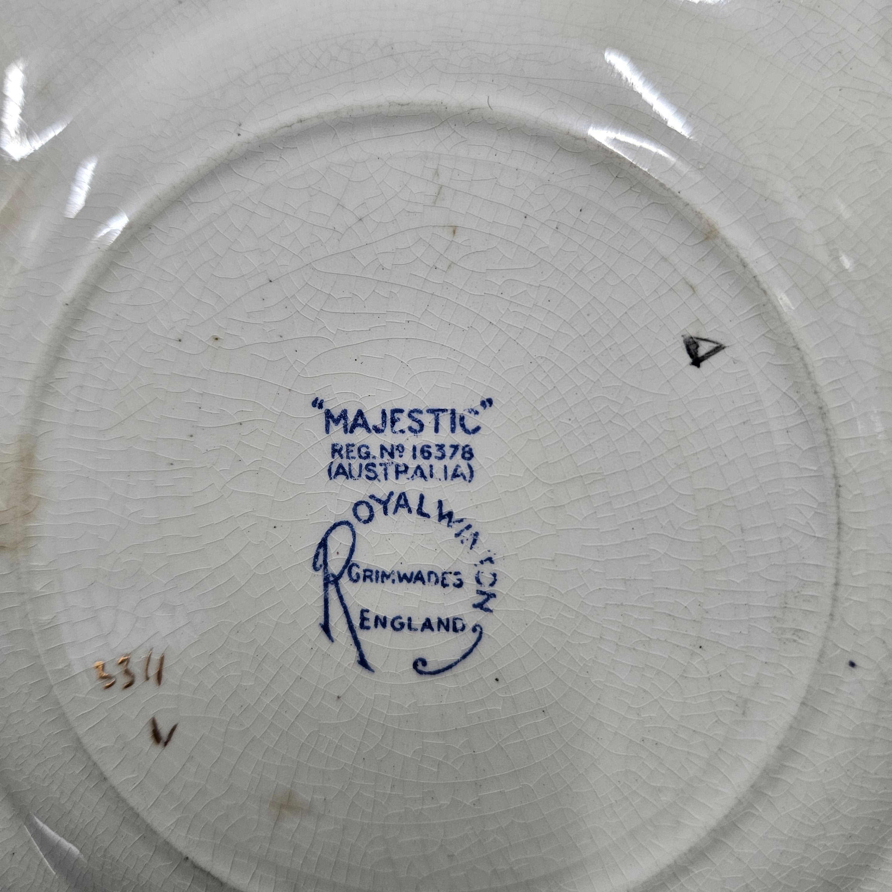 Royal Winton All Over Floral "Majestic" Plate | Antique & Vintage | Moonee Ponds Antiques | Australia Wide Delivery