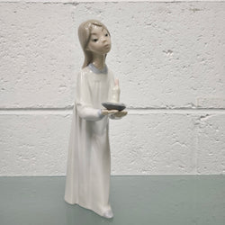 Lladro Girl Holding Candle Figure | Antique & Vintage | Moonee Ponds Antiques | Australia Wide Delivery