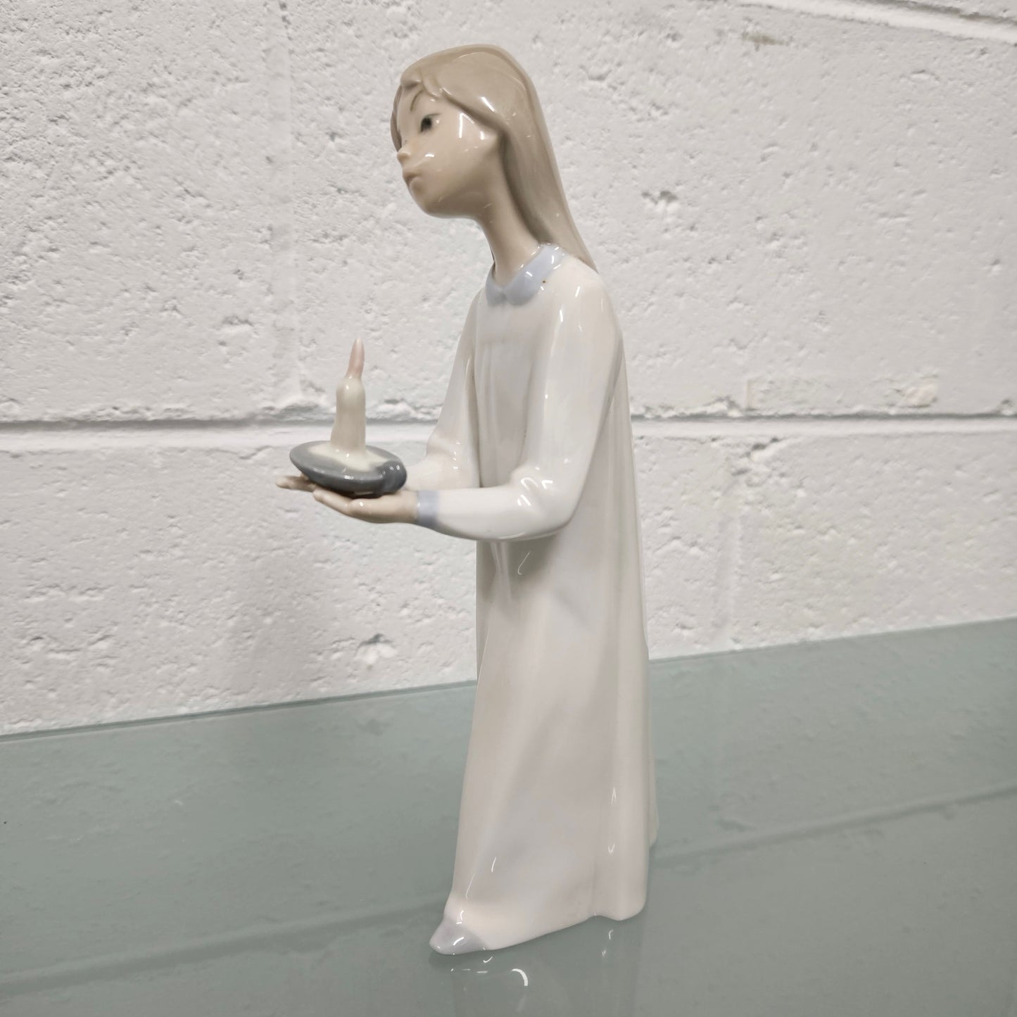 Lladro Girl Holding Candle Figure