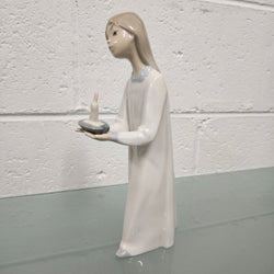 Lladro Girl Holding Candle Figure | Antique & Vintage | Moonee Ponds Antiques | Australia Wide Delivery