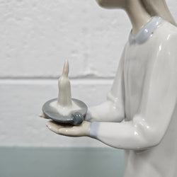 Lladro Girl Holding Candle Figure | Antique & Vintage | Moonee Ponds Antiques | Australia Wide Delivery