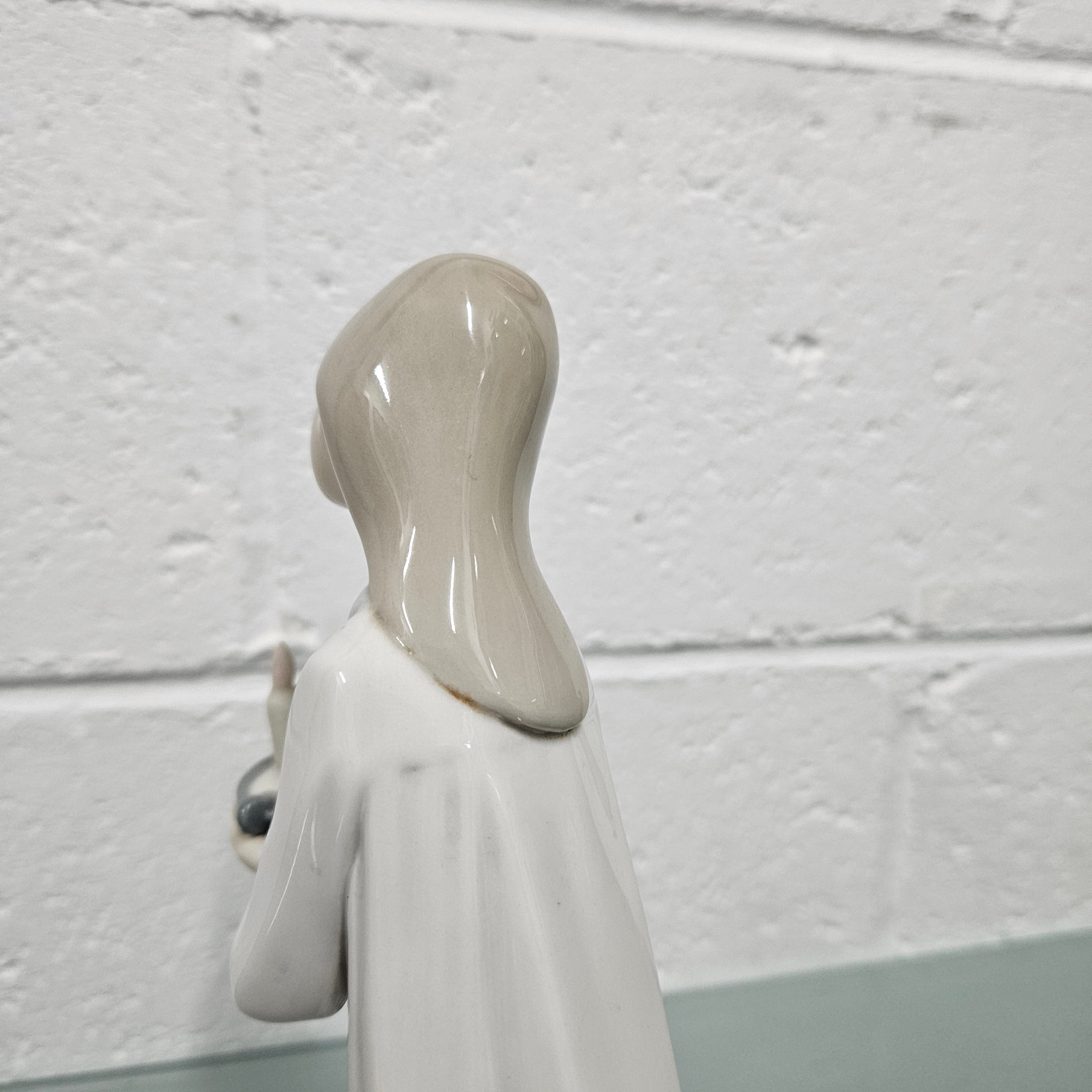 Lladro Girl Holding Candle Figure | Antique & Vintage | Moonee Ponds Antiques | Australia Wide Delivery