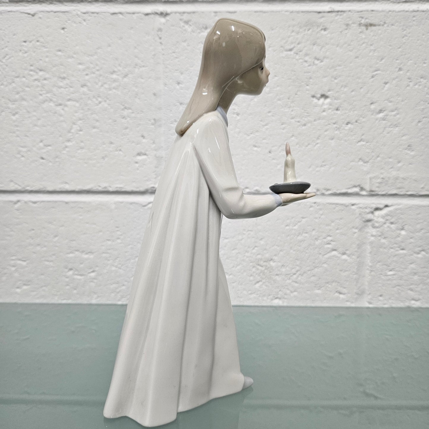 Lladro Girl Holding Candle Figure