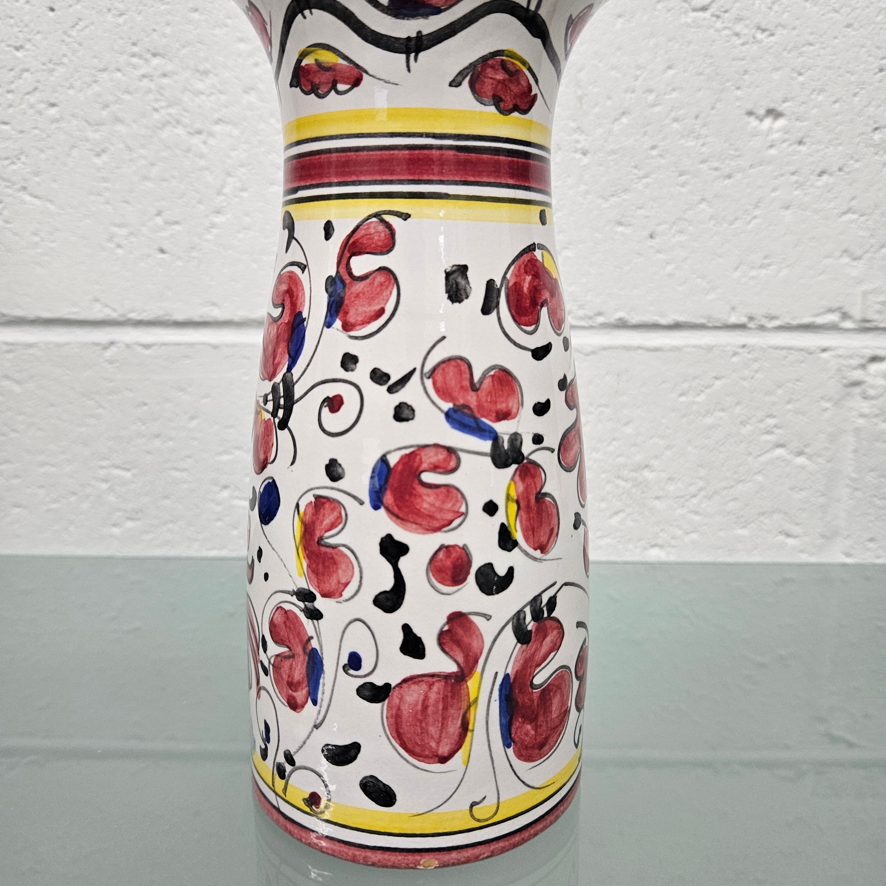Deruta (Italian) Hand Painted Vase | Antique & Vintage | Moonee Ponds Antiques | Australia Wide Delivery