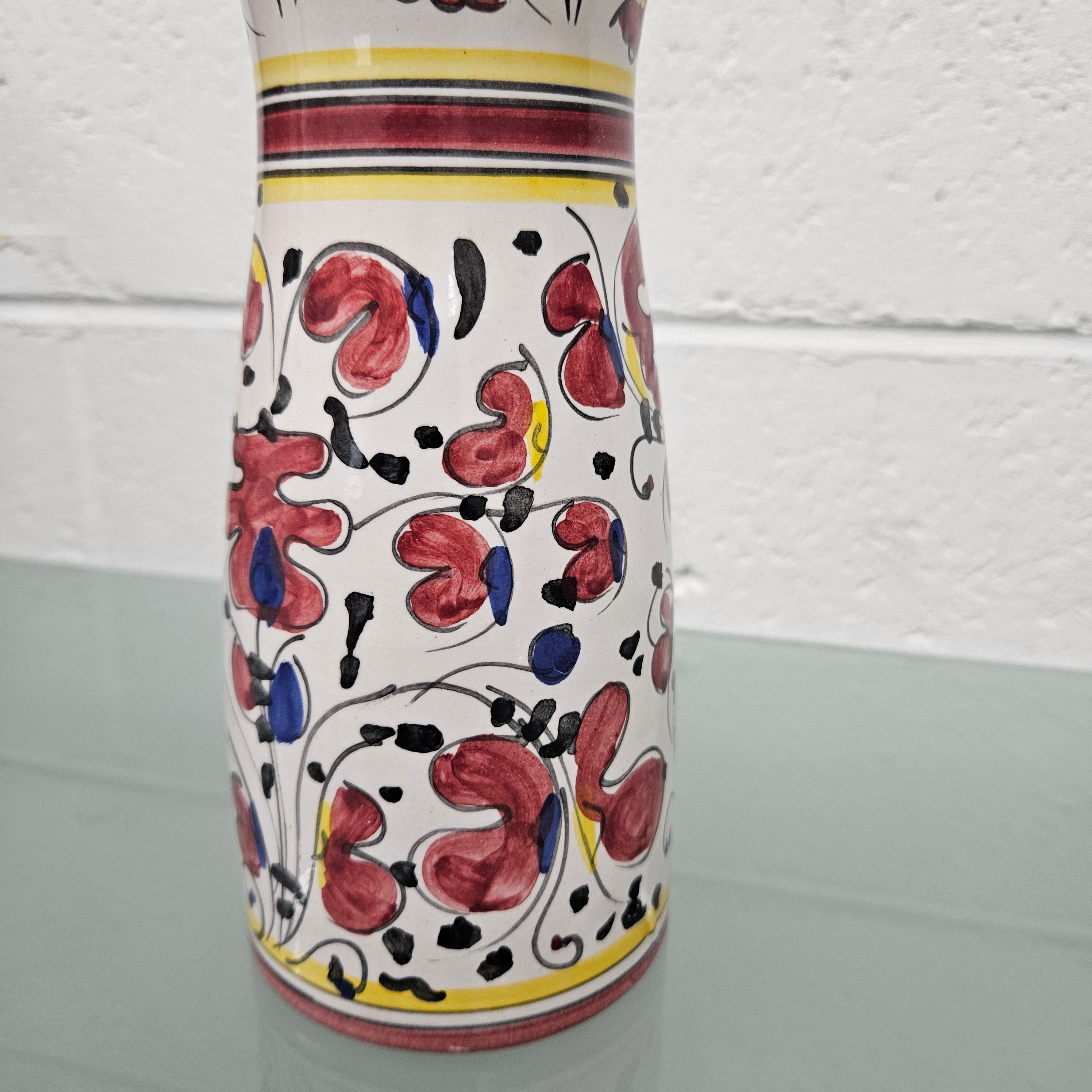 Deruta (Italian) Hand Painted Vase | Antique & Vintage | Moonee Ponds Antiques | Australia Wide Delivery