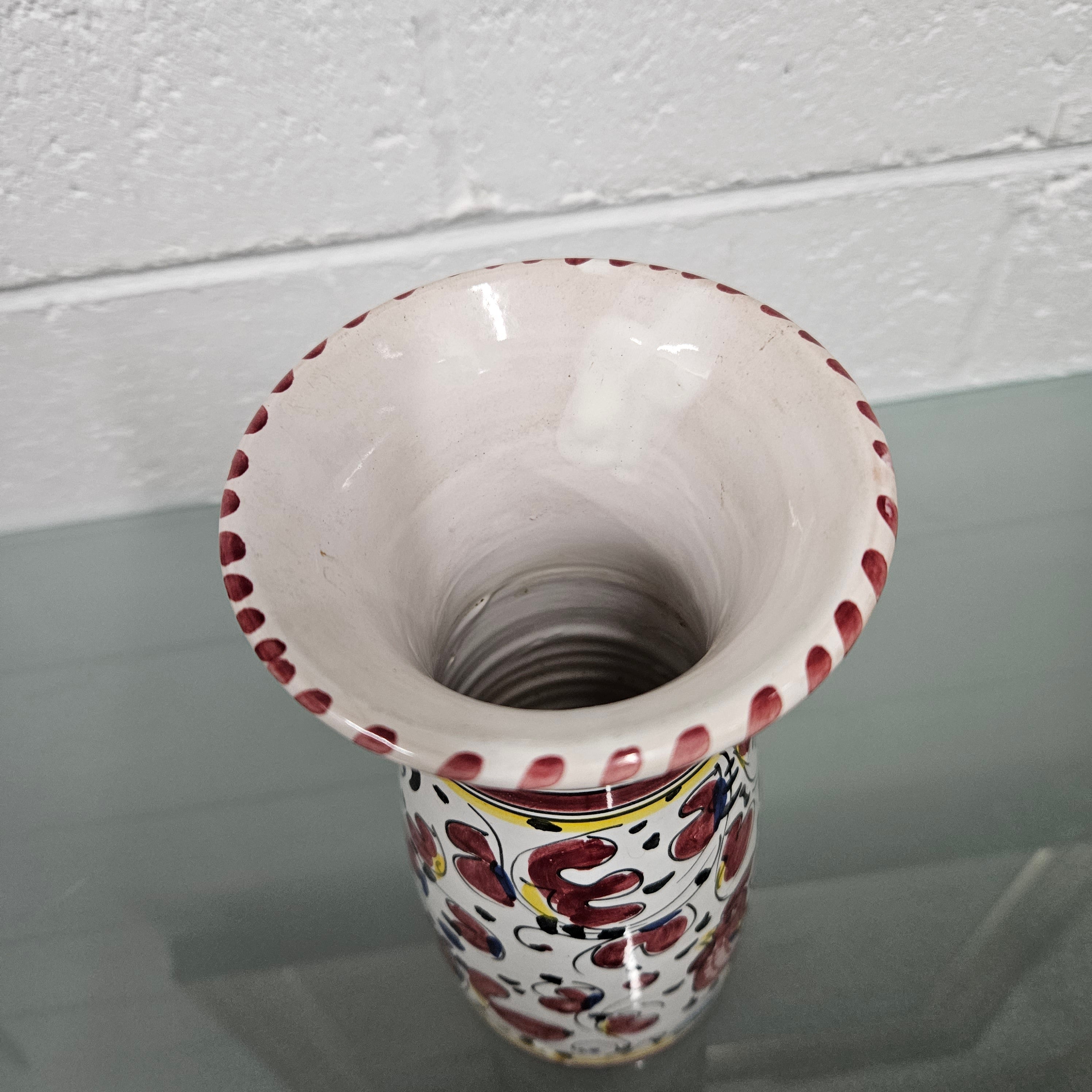Deruta (Italian) Hand Painted Vase | Antique & Vintage | Moonee Ponds Antiques | Australia Wide Delivery