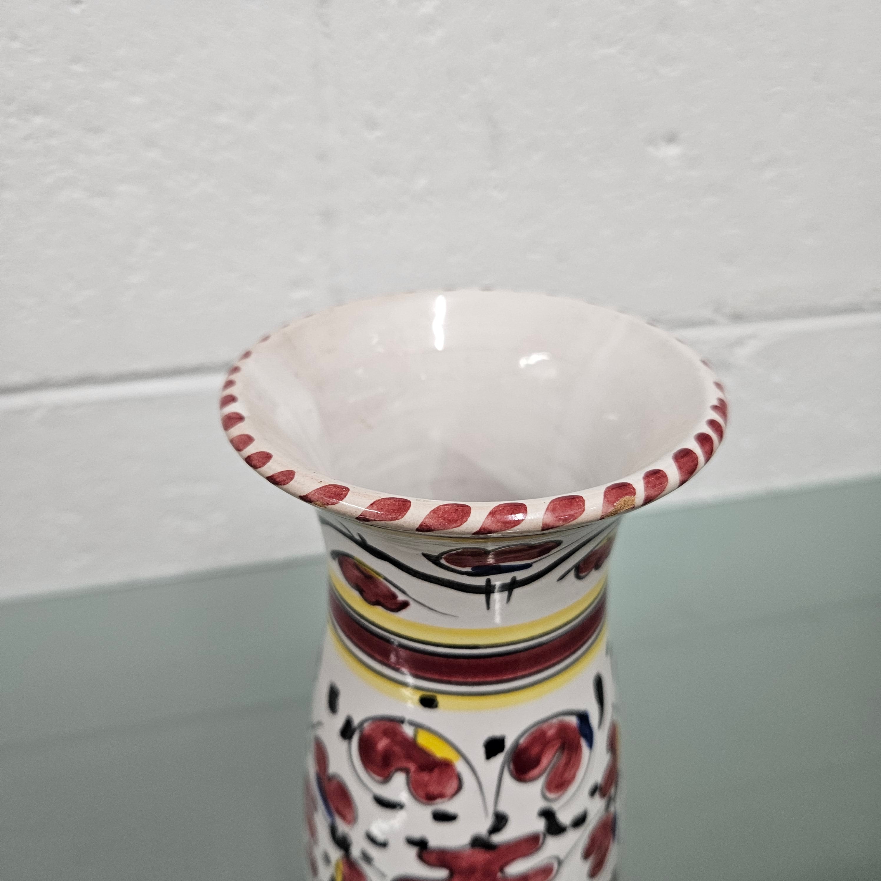Deruta (Italian) Hand Painted Vase | Antique & Vintage | Moonee Ponds Antiques | Australia Wide Delivery