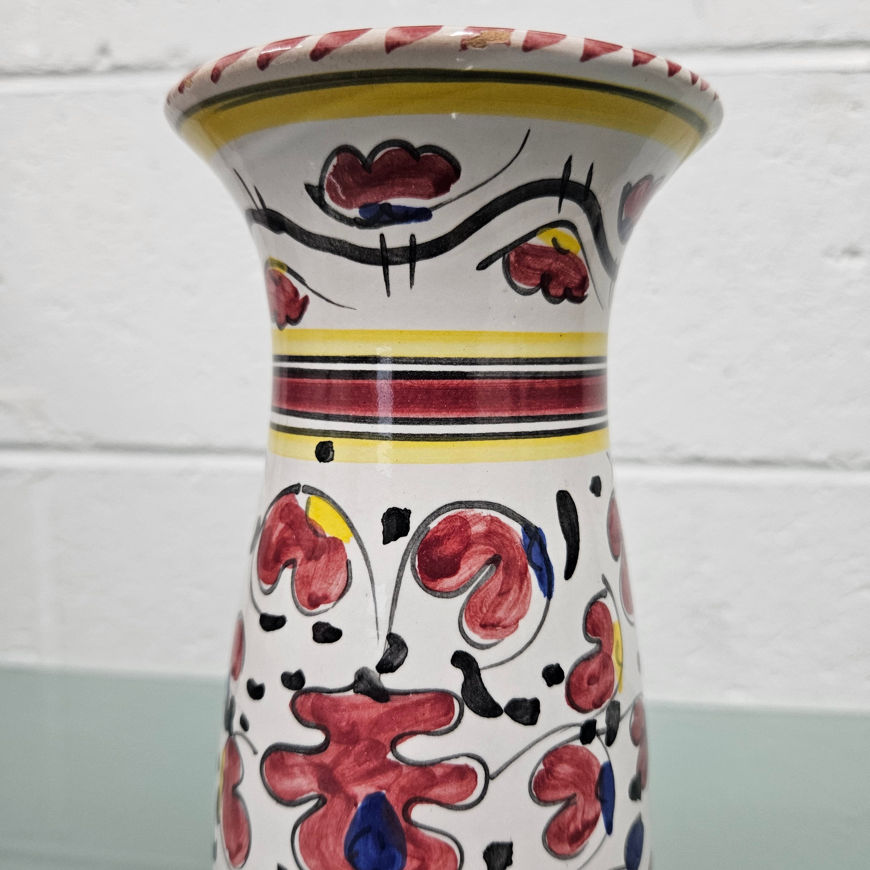 Deruta (Italian) Hand Painted Vase | Antique & Vintage | Moonee Ponds Antiques | Australia Wide Delivery