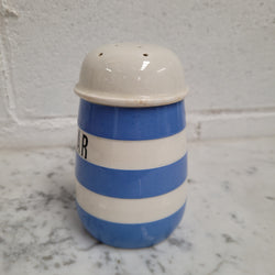 Antique Blue Cornishware Sugar Shaker T.G Green Made in England | Antique & Vintage | Moonee Ponds Antiques | Australia Wide Delivery