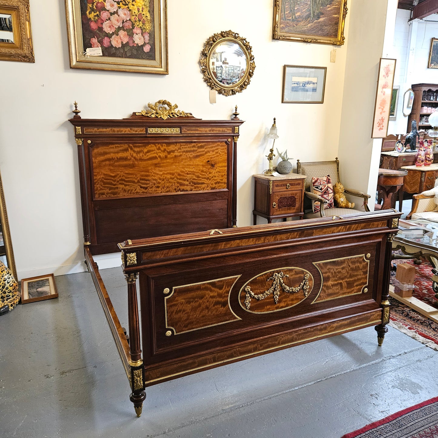 French Louis XV Style Double Bed