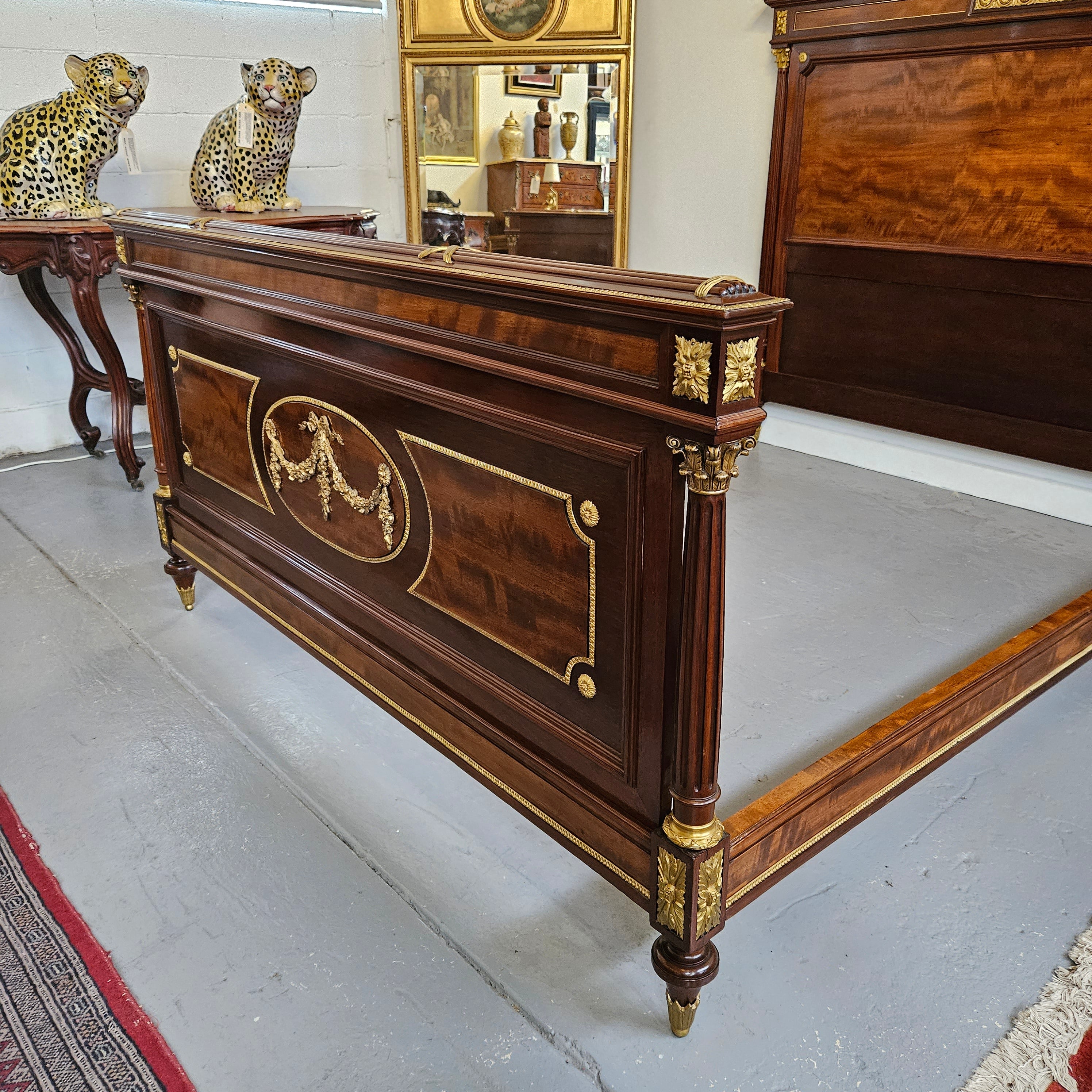 French Louis XV1 Style Double Bed/ Queen Bed | Antique & Vintage | Moonee Ponds Antiques | Australia Wide Delivery
