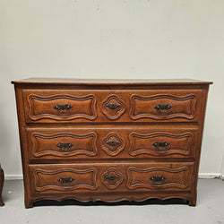 Rare Early 19th Century Narrow French Oak Wooden Top Commode | Antique & Vintage | Moonee Ponds Antiques | Australia Wide Delivery