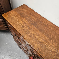 Rare Early 19th Century Narrow French Oak Wooden Top Commode | Antique & Vintage | Moonee Ponds Antiques | Australia Wide Delivery