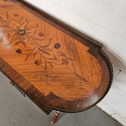French Mahogany & Walnut Inlaid 2 Shelf Sofa Table | Antique & Vintage | Moonee Ponds Antiques | Australia Wide Delivery