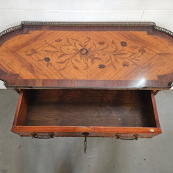 French Mahogany & Walnut Inlaid 2 Shelf Sofa Table | Antique & Vintage | Moonee Ponds Antiques | Australia Wide Delivery