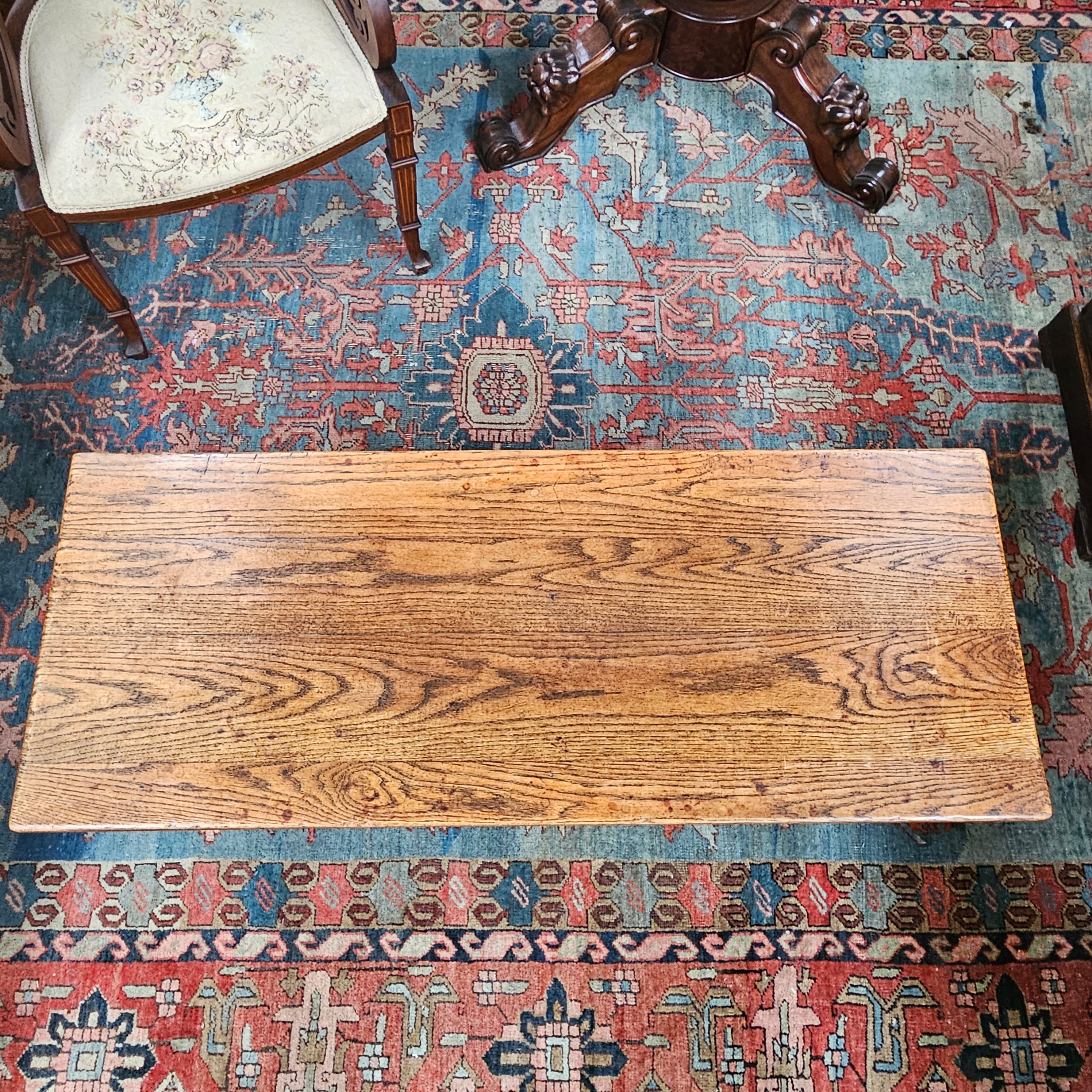 French Oak Coffee Table Of Small Proportions | Antique & Vintage | Moonee Ponds Antiques | Australia Wide Delivery