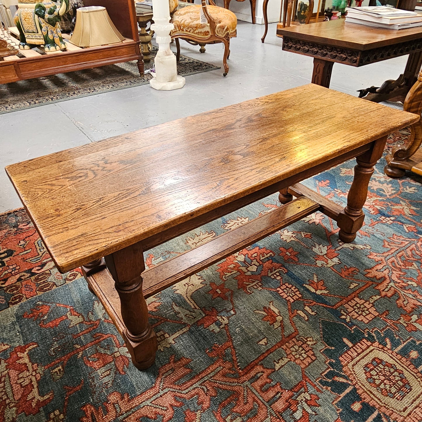French Oak Coffee Table Of Small Proportions