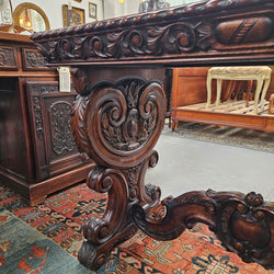 Renaissance Style Mahogany Center Table | Antique & Vintage | Moonee Ponds Antiques | Australia Wide Delivery