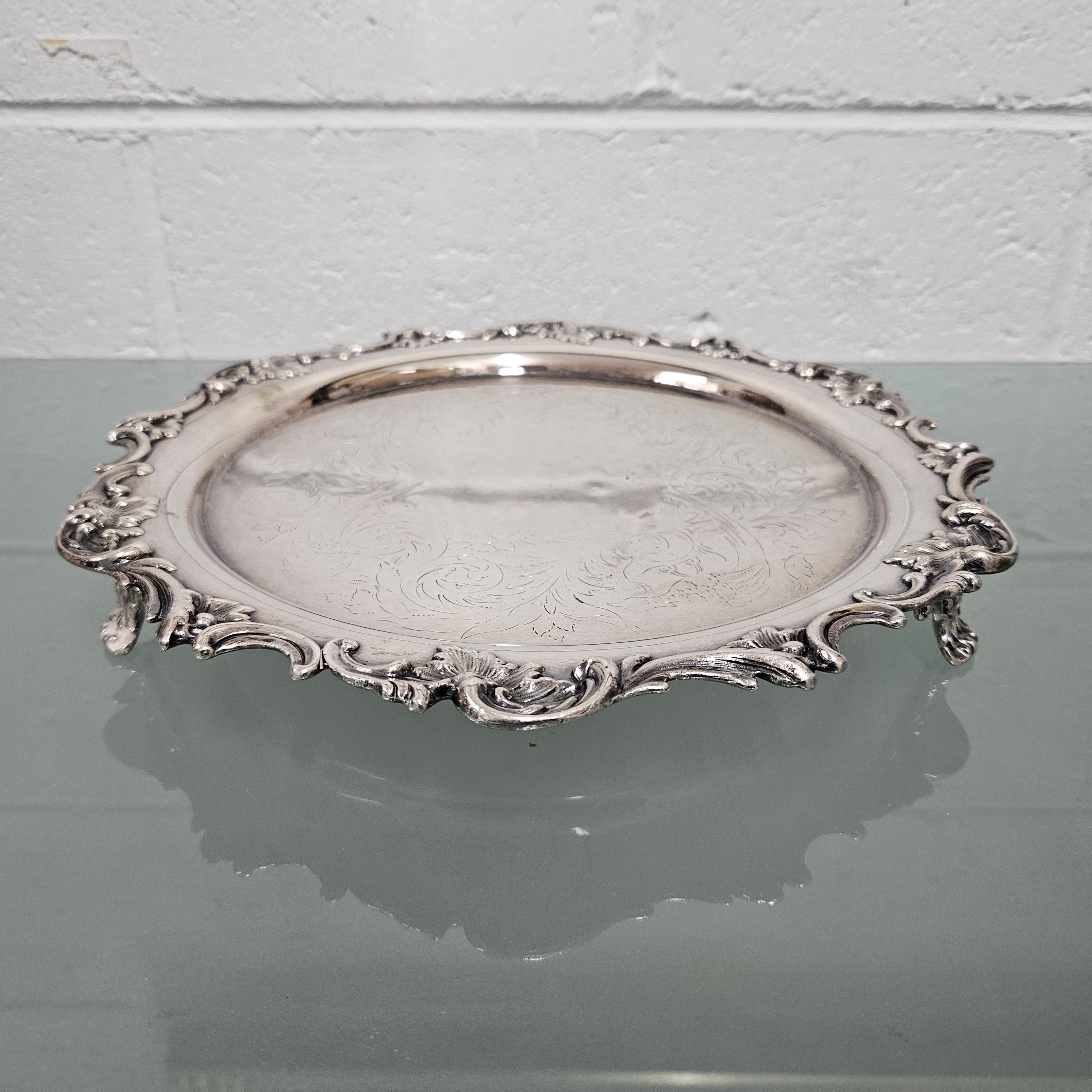 Vintage Three Footed Silver Server | Antique & Vintage | Moonee Ponds Antiques | Australia Wide Delivery