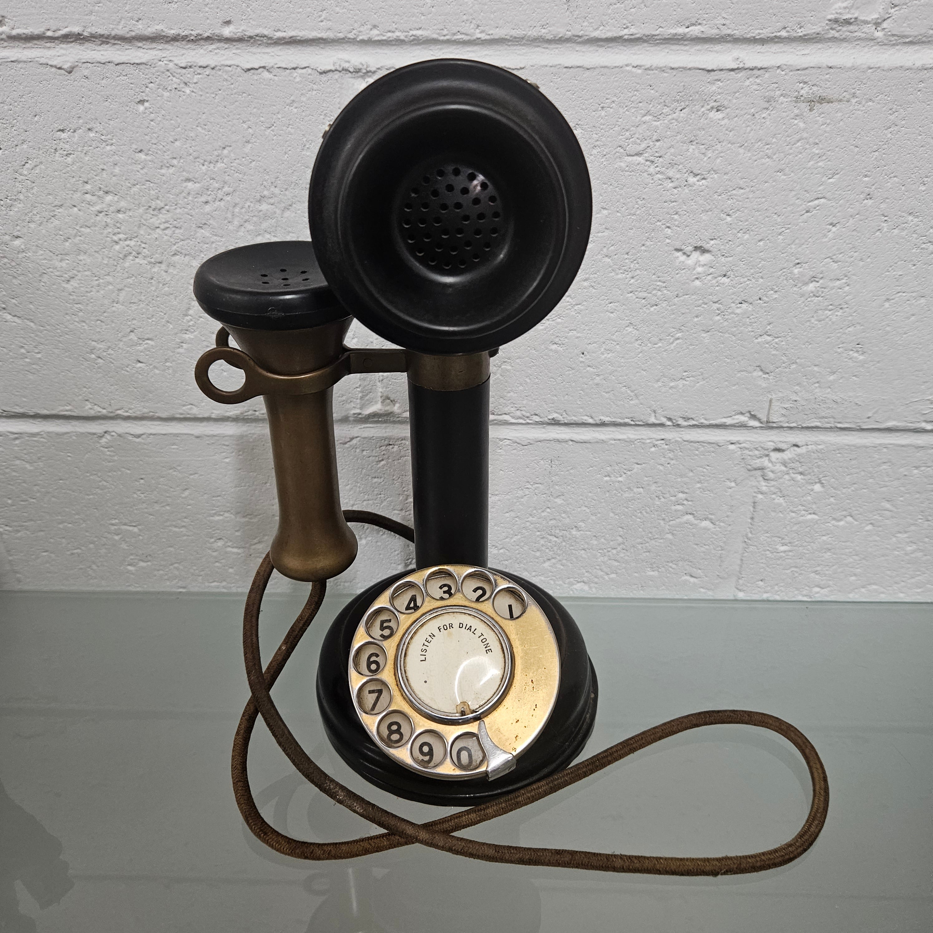 Antique Original Candlestick Table Phone