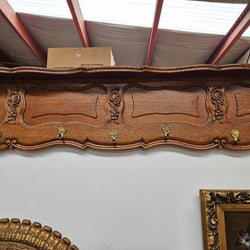 Large French Oak Coat Wall Rack | Antique & Vintage | Moonee Ponds Antiques | Australia Wide Delivery