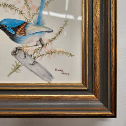 Bonnie Jones Signed Painted Tile Framed | Antique & Vintage | Moonee Ponds Antiques | Australia Wide Delivery