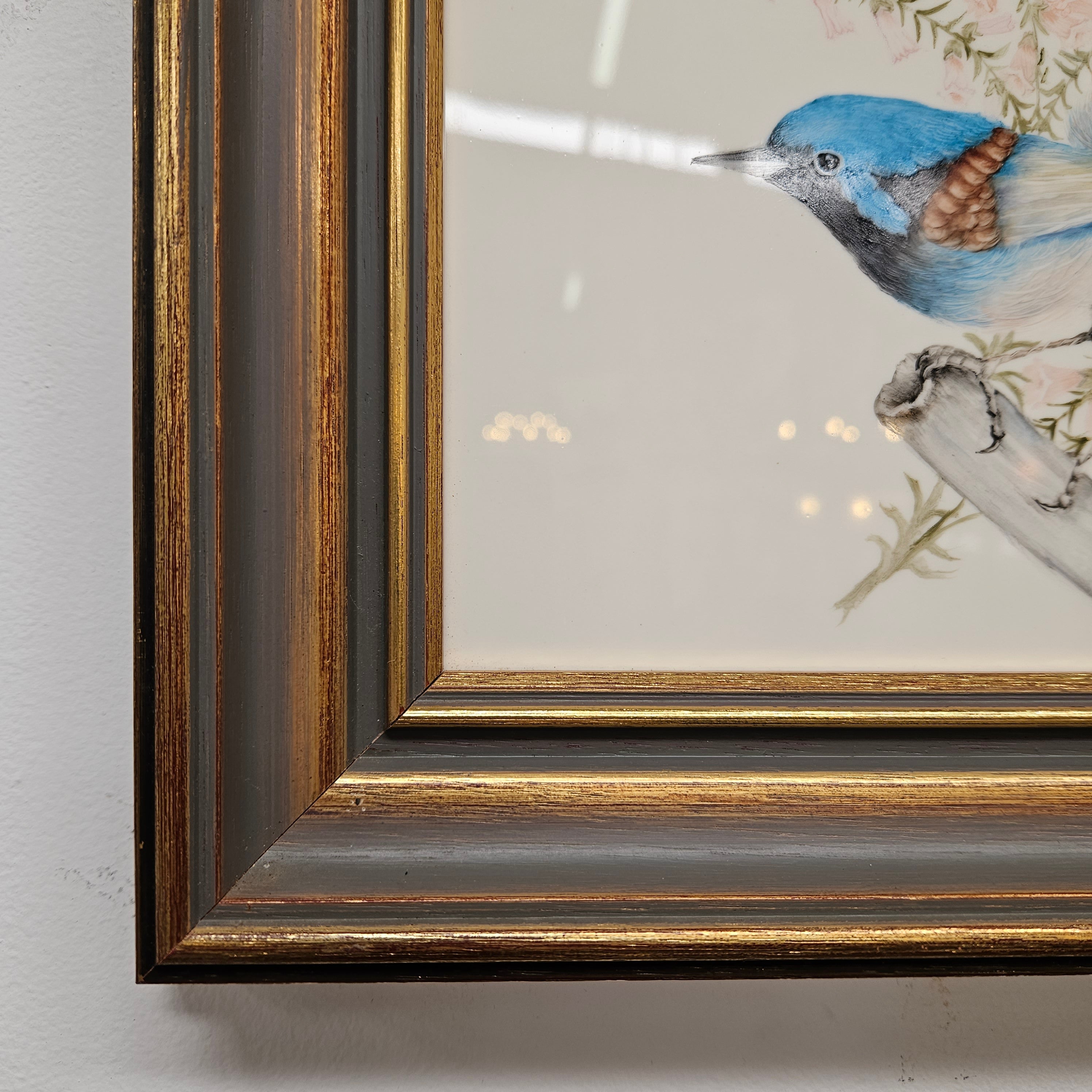 Bonnie Jones Signed Painted Tile Framed | Antique & Vintage | Moonee Ponds Antiques | Australia Wide Delivery