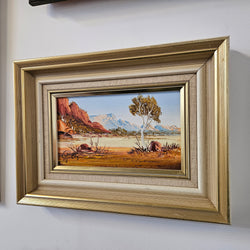 Signed Oil On Board 'Alice Springs NT' Painting | Antique & Vintage | Moonee Ponds Antiques | Australia Wide Delivery