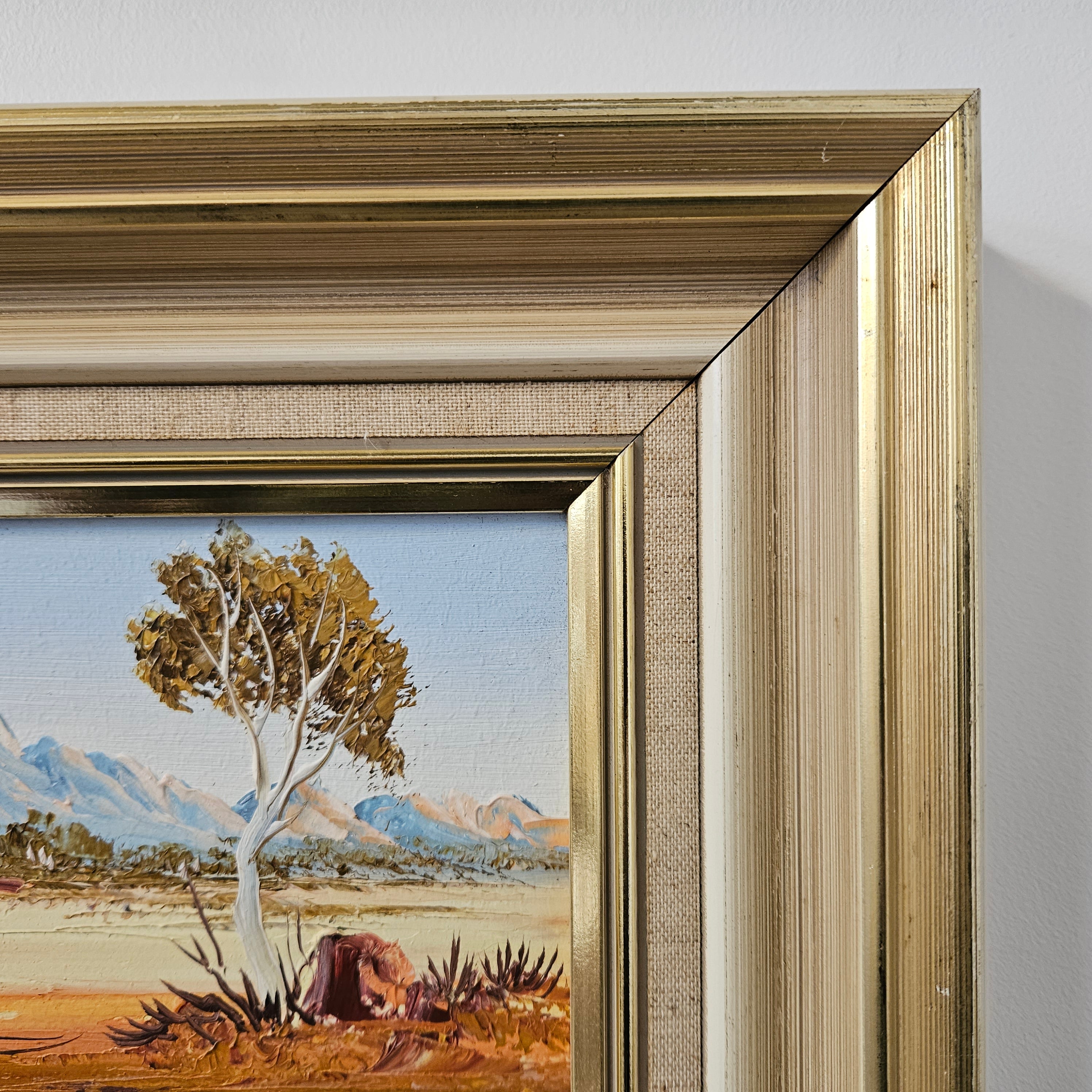 Signed Oil On Board 'Alice Springs NT' Painting | Antique & Vintage | Moonee Ponds Antiques | Australia Wide Delivery