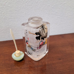 Reverse Chinese Hand Painted Glass Snuff Bottle | Antique & Vintage | Moonee Ponds Antiques | Australia Wide Delivery