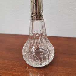 English Victorian Silver & Cut Crystal Perfume Bottle. | Antique & Vintage | Moonee Ponds Antiques | Australia Wide Delivery