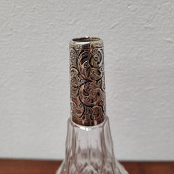 English Victorian Silver & Cut Crystal Perfume Bottle. | Antique & Vintage | Moonee Ponds Antiques | Australia Wide Delivery