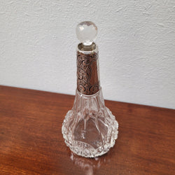 Victorian Silver & Cut Crystal Perfume Bottle | Antique & Vintage | Moonee Ponds Antiques | Australia Wide Delivery
